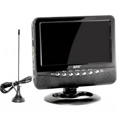 Переносной 7-дюймовый мини-телевизор XPX EA-707 (TV / AV / USB / TF / FM)